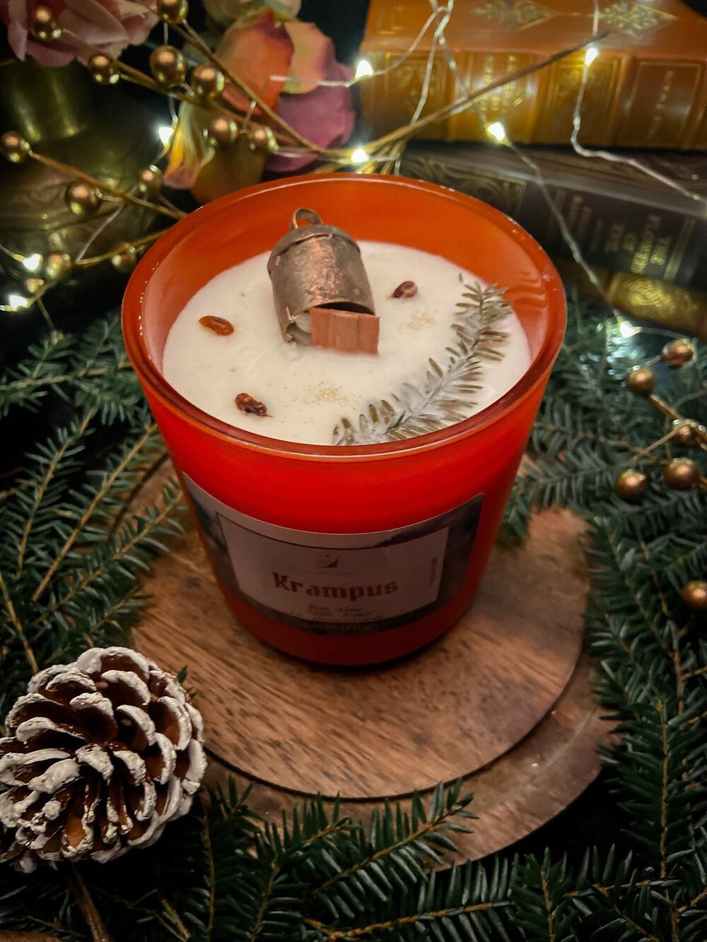 Krampus Soy Candle, Yule or Solstice Gift, Witchy Gift, 8oz